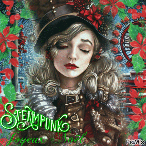 Steampunk Christmas - 無料のアニメーション GIF