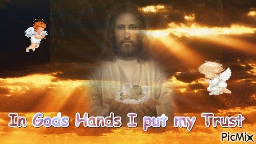 In Gods hands - Darmowy animowany GIF