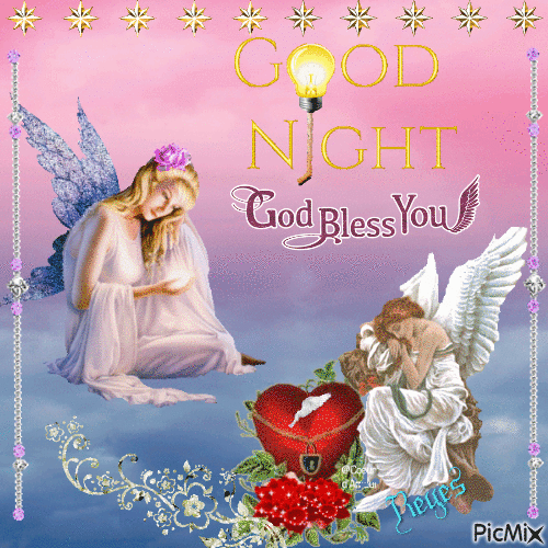 ``GOOD NIGHT...GOD BLESS`` - Бесплатный анимированный гифка