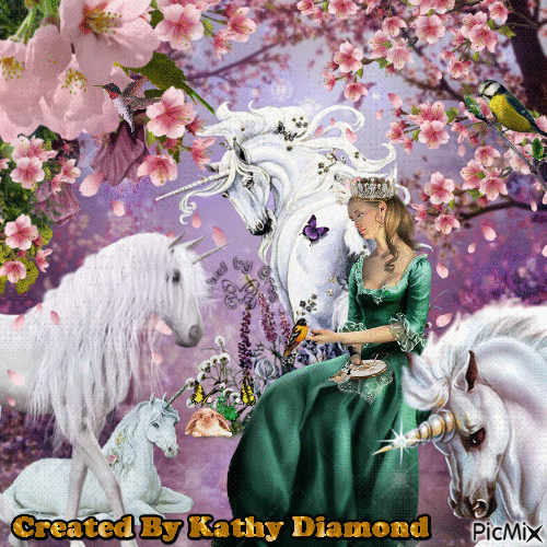 Unicorn Princess - Ingyenes animált GIF