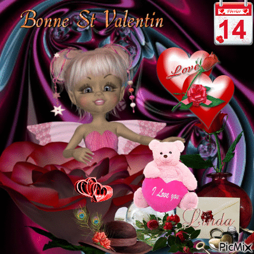 Bonne St.Valentin - GIF animado gratis