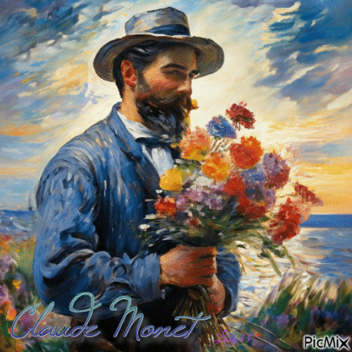 Claude Monet - Бесплатный анимированный гифка