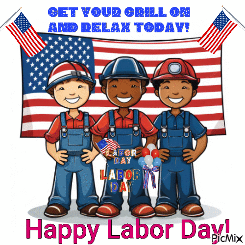 Happy Labor Day - GIF animasi gratis