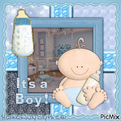 ♣It's a Boy!♣ - Ilmainen animoitu GIF