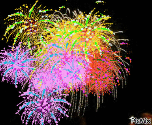 fuochi d'artificio - Zdarma animovaný GIF