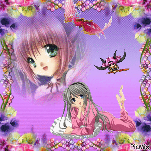 Mangas violet - Безплатен анимиран GIF