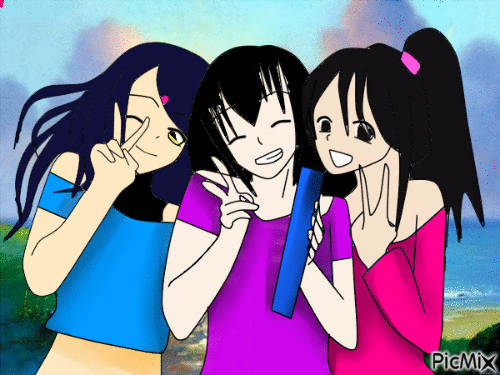 moi et mes amies (mangas) - 無料のアニメーション GIF