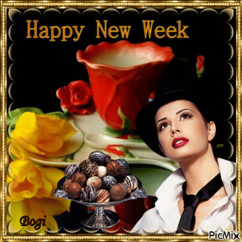 Have a great new week... - 免费动画 GIF