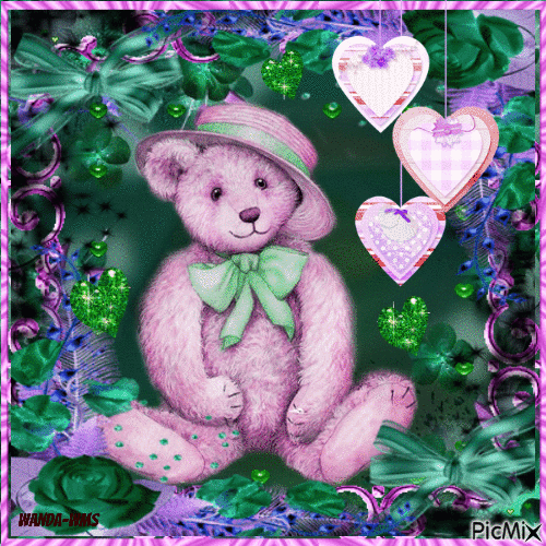 Bears-hearts - Ingyenes animált GIF