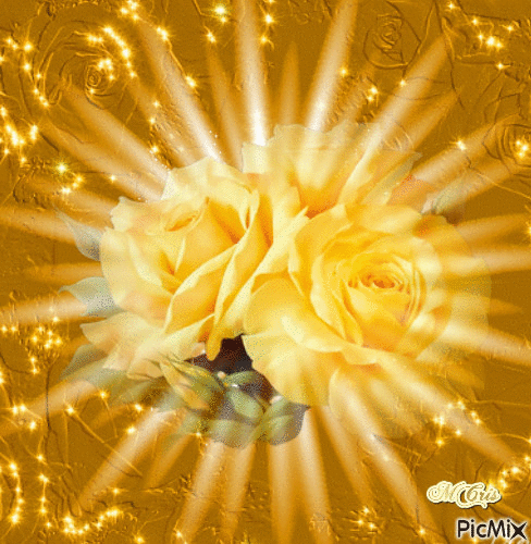 yellow rose mc - 免费动画 GIF