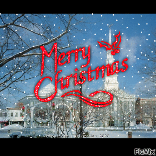 Christmas town - Ingyenes animált GIF