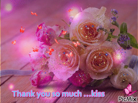 Thank you so much ...kiss - Безплатен анимиран GIF
