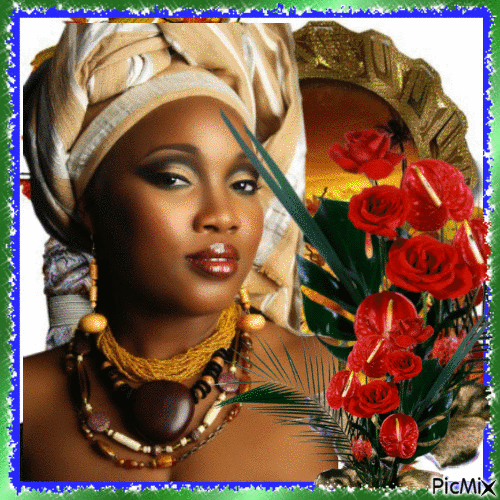 femme africaine - GIF animé gratuit - PicMix