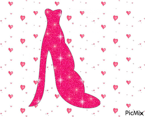 Pink Gown - GIF animasi gratis