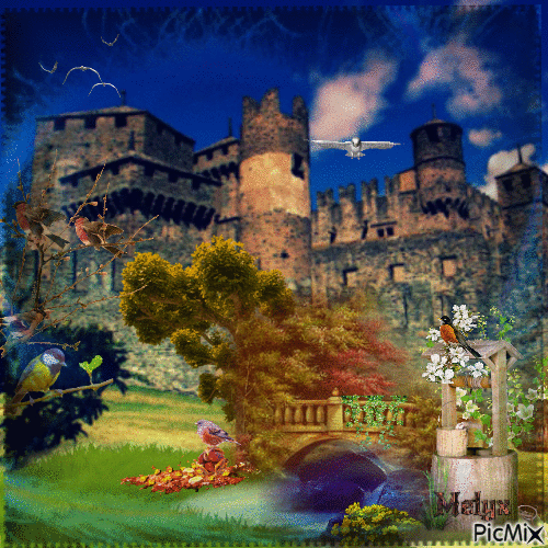 le château - Zdarma animovaný GIF