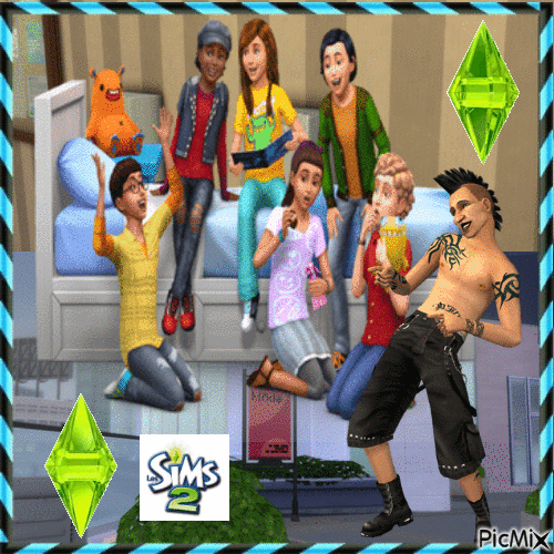 The Sims...concours - 免费动画 GIF