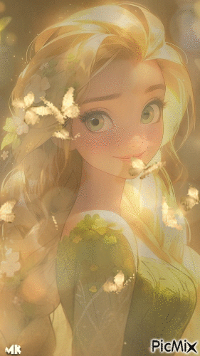 Entre mariposas doradas - 無料のアニメーション GIF