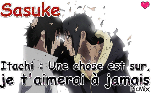 Sasuke et Itachi les adieux - Безплатен анимиран GIF
