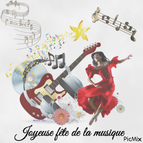 Joyeuse fête de la musique - Безплатен анимиран GIF