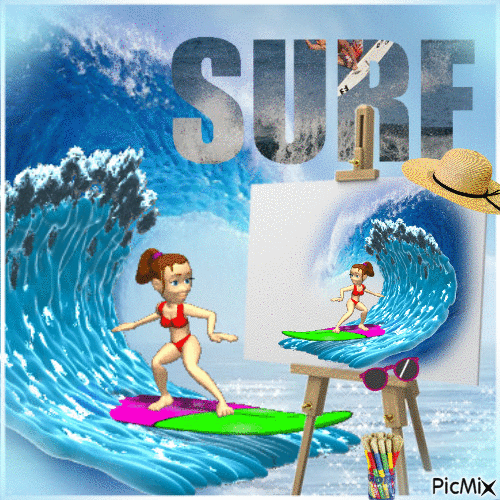 SURF - GIF animé gratuit