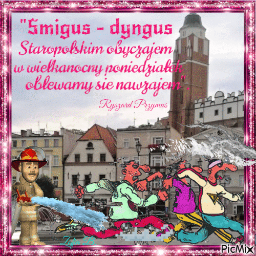 Śmigus-dyngus. - Zdarma animovaný GIF
