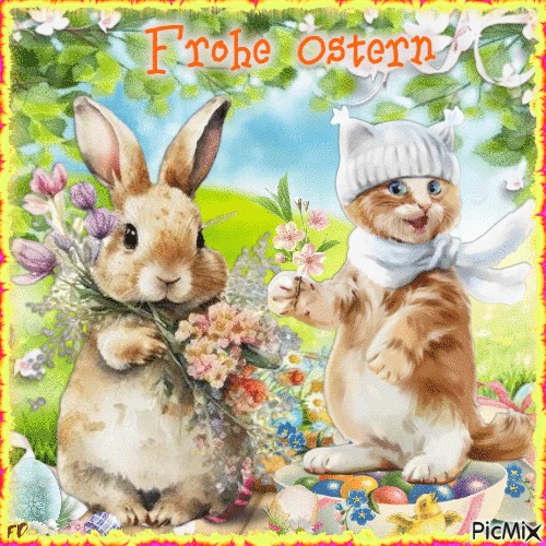 Frohe Ostern - Gratis animeret GIF