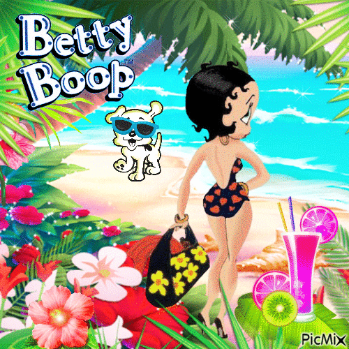 ☆☆ BETTY BOOP -  EN LA PLAYA☆☆