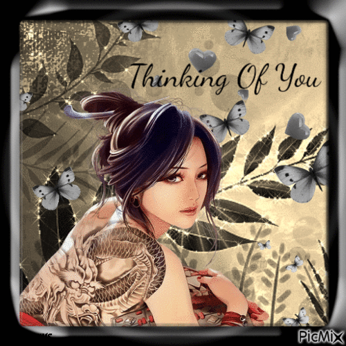 Thinking of you-woman - Free animated GIF