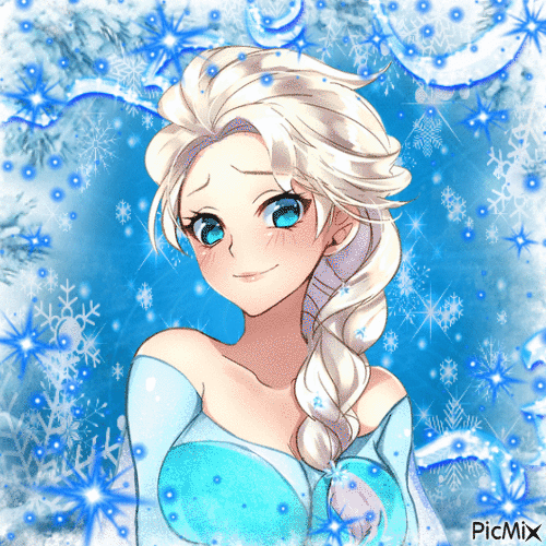 Manga Elsa Winter - Free animated GIF