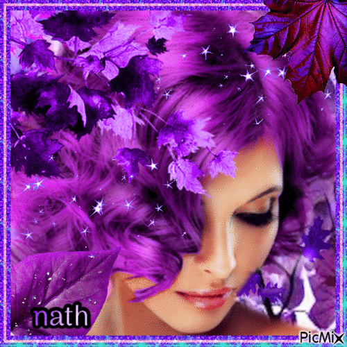 Automne violet,concours - Δωρεάν κινούμενο GIF