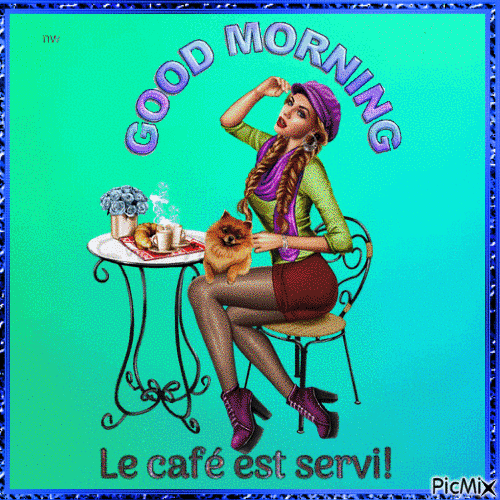 Le café est servi! - Безплатен анимиран GIF