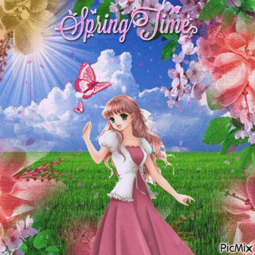 Spring Time - GIF animé gratuit