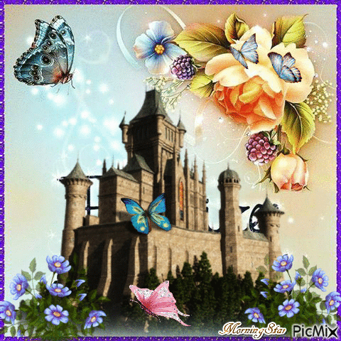 Butterfly Castle - Gratis animeret GIF