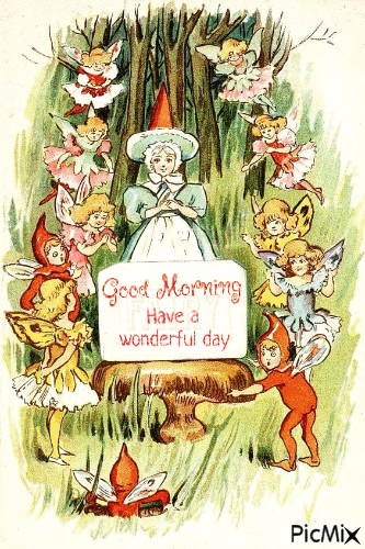 Good Morning fairies - Nemokamas animacinis gif