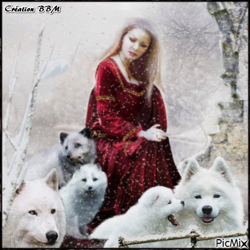 La belle et les loups par BBM - Ingyenes animált GIF