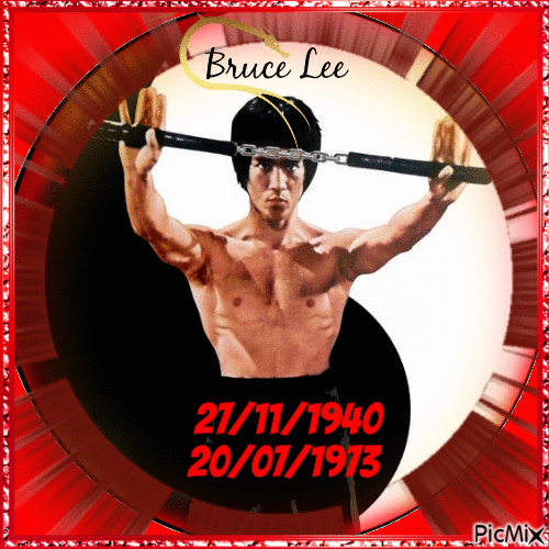 Bruce Lee - GIF animado grátis