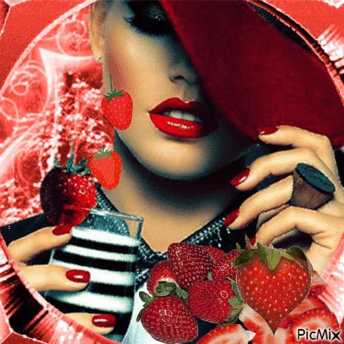 Les fraises 🍓🍓🍓 - Besplatni animirani GIF