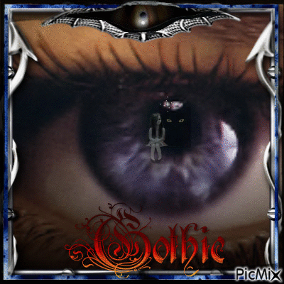 gothic eye - Nemokamas animacinis gif