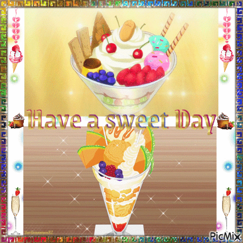 Sweet Ice Cream Day - Безплатен анимиран GIF