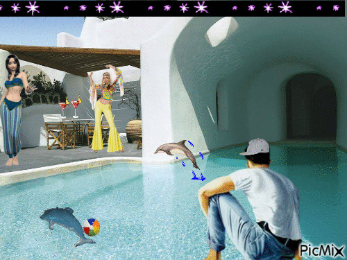 Swimming pool - Darmowy animowany GIF