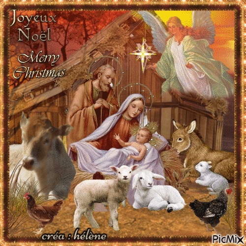 "Joyeux Noël - Nativité" - Бесплатни анимирани ГИФ