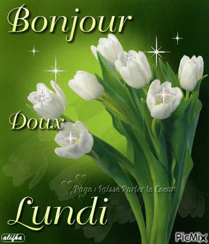 Bonjour doux Lundi - Free animated GIF