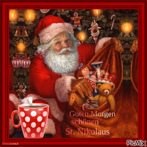 Guten Morgen schönen St.Nikolaus - Darmowy animowany GIF