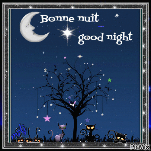 *Bonne Nuit* Les Amis (es) - Безплатен анимиран GIF