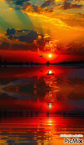 tramonto - GIF animate gratis