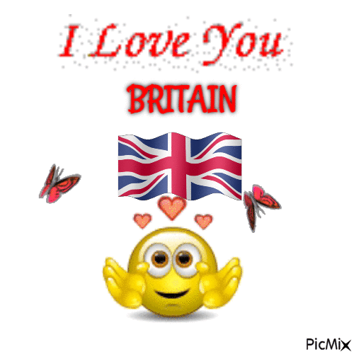 I LOVE YOU BRITAIN - Ingyenes animált GIF