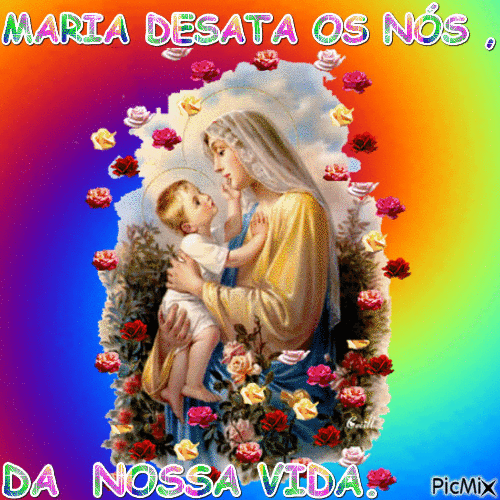 MARIA DESATA OS NÓS DE NOSSA VIDA. - 無料のアニメーション GIF