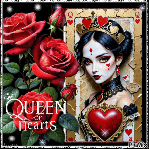 Queen Of Hearts - GIF เคลื่อนไหวฟรี