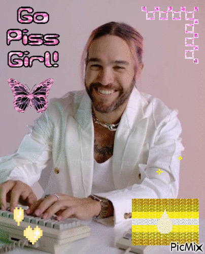 pete wentz go piss girl - 免费动画 GIF