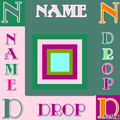 name drop - GIF animado gratis